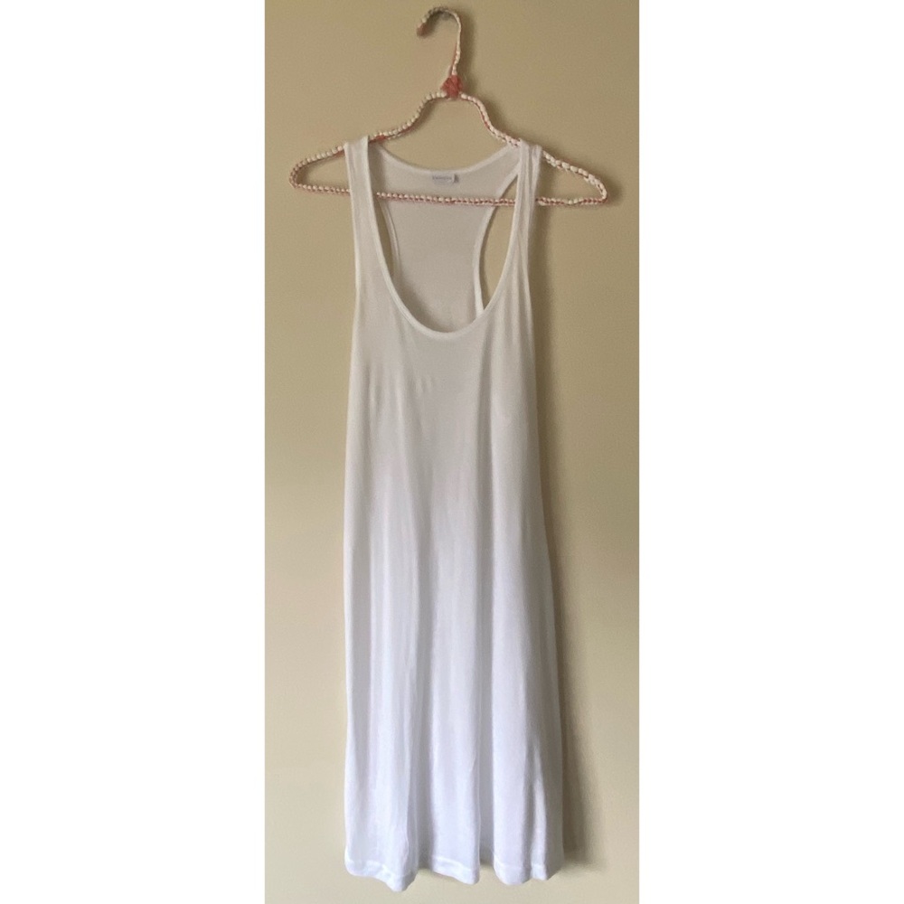 Lascana White Scoop Neck Racerback Dress